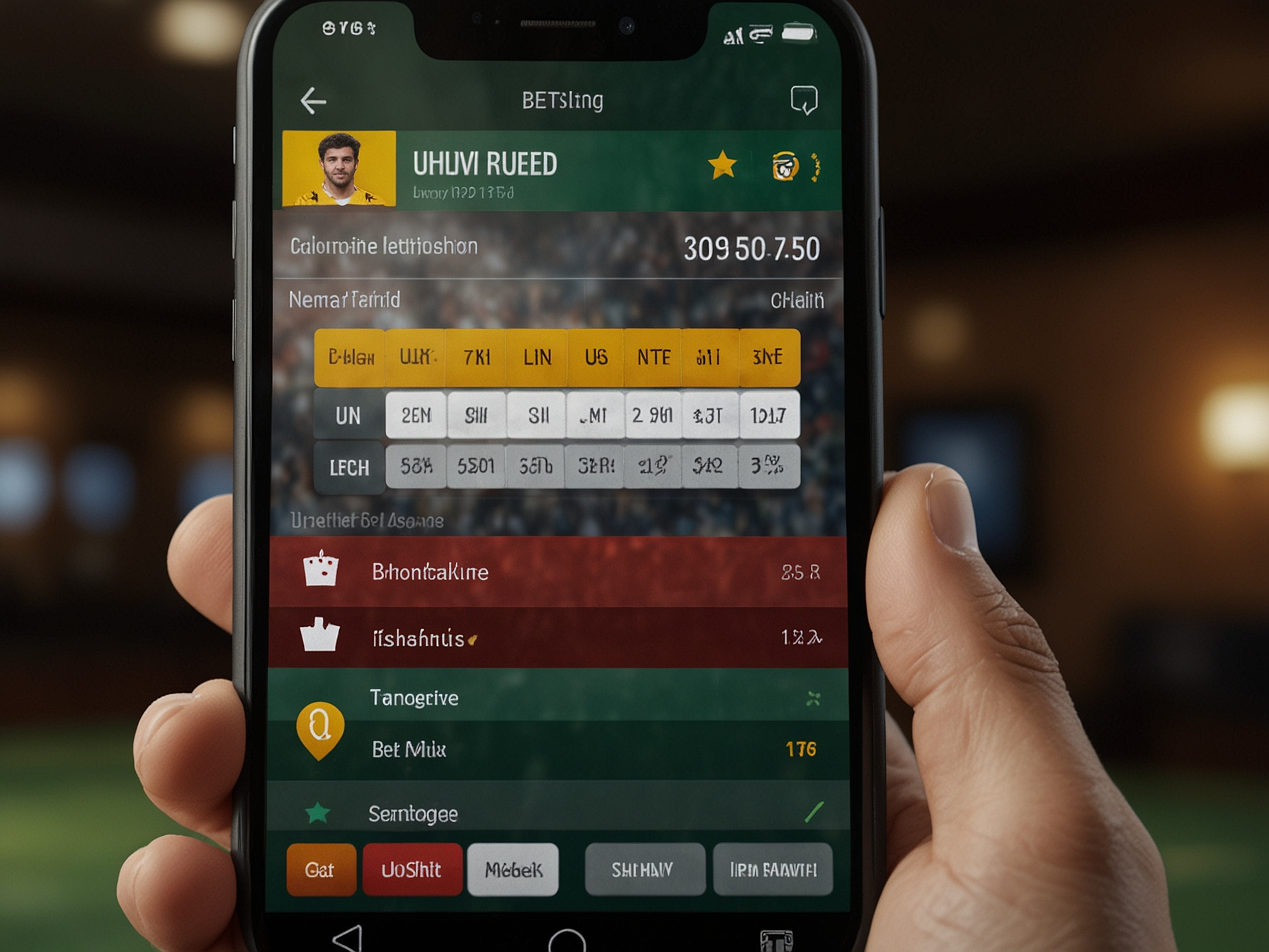 App-Screenshot mit Live-Wetten